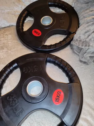 2 Dischi Pesi 15 KG Palestra