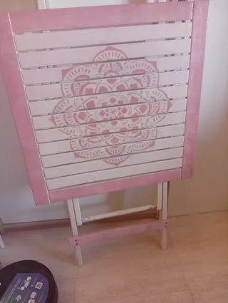 Dos sillas de madera de teka plegables