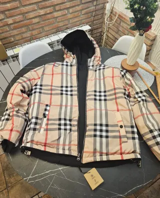 Chaqueta Burberry Negra Reversible!