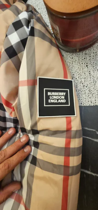 Chaqueta Burberry Negra Reversible!