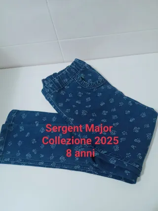 Jeans fantasia floreale Sergent Major 8 anni