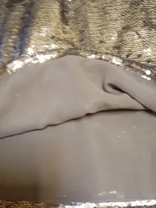 Top nuevo  lentejuelas plateadas