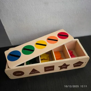 Juego educativo de madera formas y colores