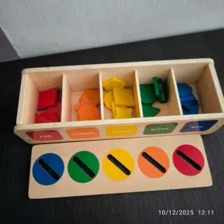 Juego educativo de madera formas y colores