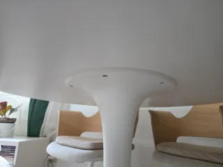 Mesa comedor blanca redonda Docksta