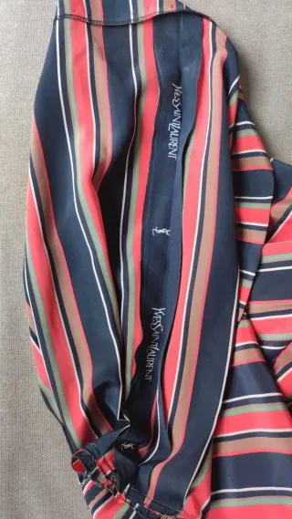 Vestido Yves Saint Laurent rayas