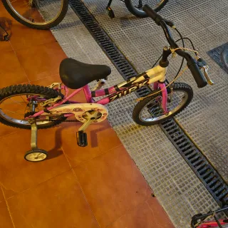 Bicicleta infantil niña rosa