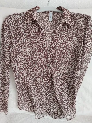 Blusa Mango Estampada Mujer