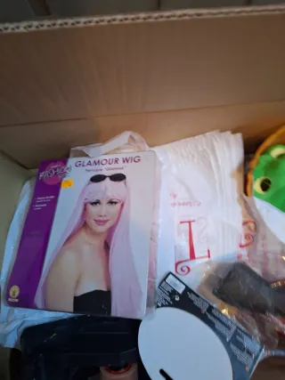 Lote Halloween: Calaveras y Calabaza, pelucas