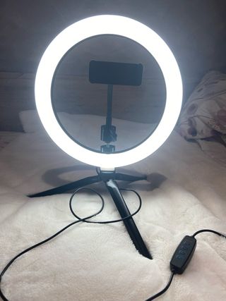 Aro de luz LED con trípode y soporte móvil