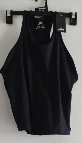 Camiseta deportiva CRIVIT Negra Talla M