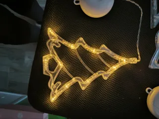 Luci Natale campana, albero e stella Trasparente