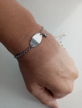 Pulsera Plata Patitos