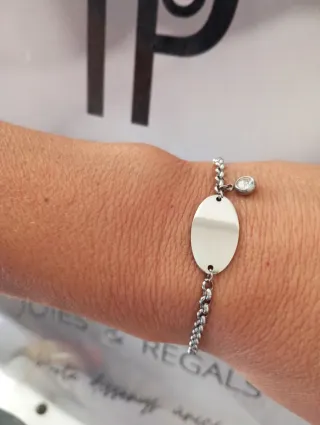 Pulsera Plata Patitos