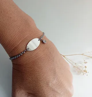 Pulsera Plata Patitos