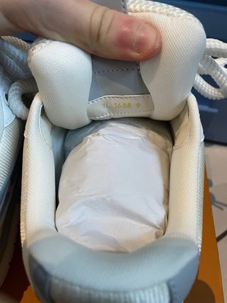 Scarpe Louis Vuitton Grigio Bianco