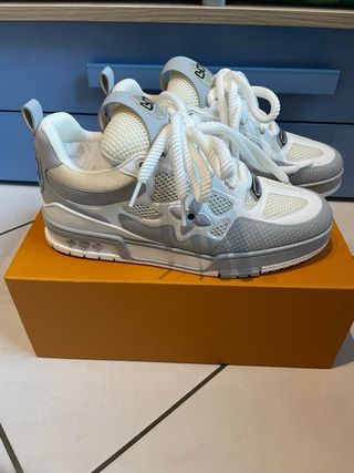 Scarpe Louis Vuitton Grigio Bianco