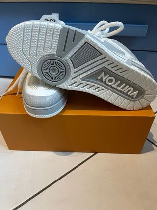 Scarpe Louis Vuitton Grigio Bianco