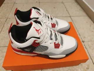 Jordan 4 Retro Blanco Rojo