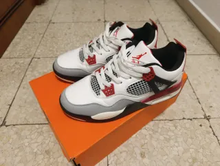 Jordan 4 Retro Blanco Rojo