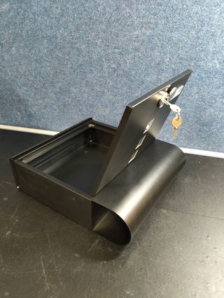 SONGMICS Buzón de Correos Negro GMB020B02