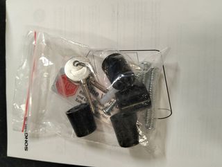 SONGMICS Buzón de Correos Negro GMB020B02