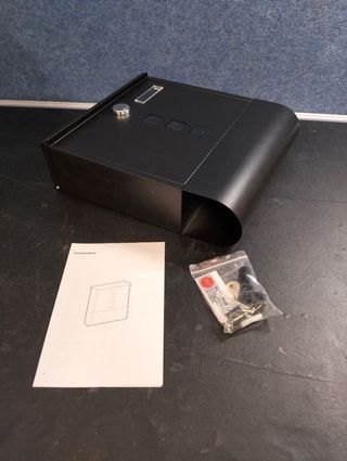 SONGMICS Buzón de Correos Negro GMB020B02