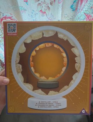 Lámpara de mesa con cuarzos