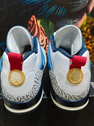 Zapatillas Jordan Spizike Low Azul Blanco