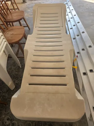 Tumbona piscina blanca 4x