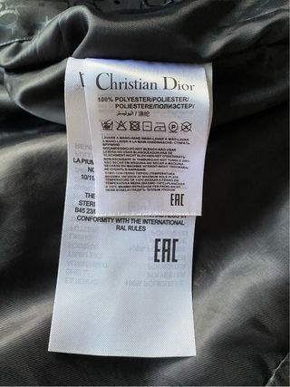 Chaqueta acolchada Dior Hombre Negra