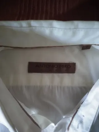 Camisa Antonio Miro Talla M Blanca