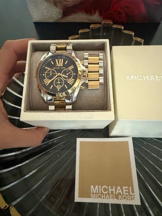 Reloj Michael Kors Cronógrafo Dorado y Plateado