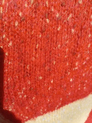 Maglia vintage patchwork Lavorata a mano a tricot