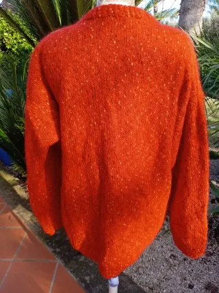 Maglia vintage patchwork Lavorata a mano a tricot