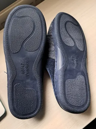Zapatillas de casa Pmoiste azul y gris