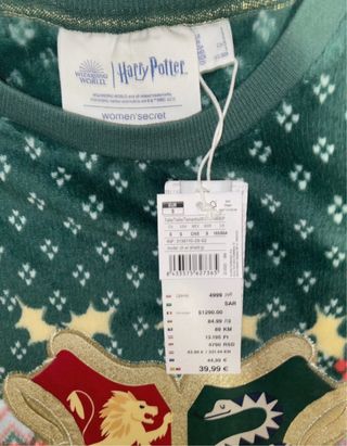 Pijama Mujer Secret Talla S Harry Potter