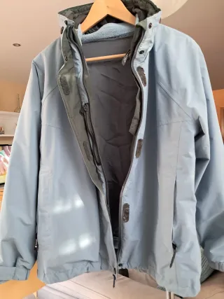 Anorac Lafuma azul grisáceo con polar extraíble