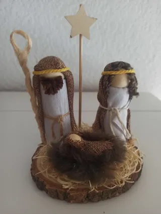 Belén Navideño Madera y Tela