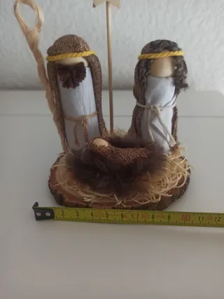 Belén Navideño Madera y Tela