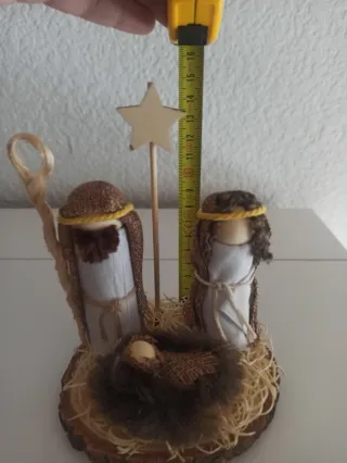 Belén Navideño Madera y Tela
