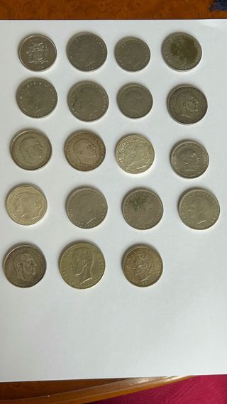 Lote monedas y billetes antiguos España