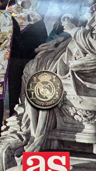 Moneda Plata Real Madrid 1902-2002