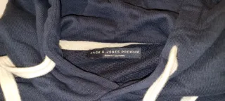 Sudadera azul jack jones con capucha talla xl