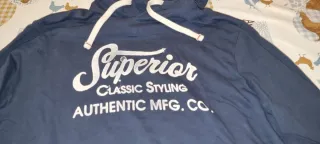 Sudadera azul jack jones con capucha talla xl