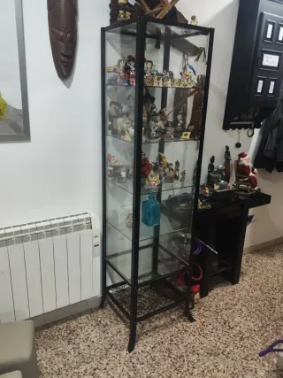 Vitrina expositora cristal y metal