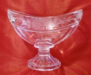 Coppa cristallo trasparente anni '50-'60