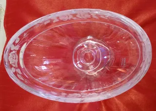 Coppa cristallo trasparente anni '50-'60