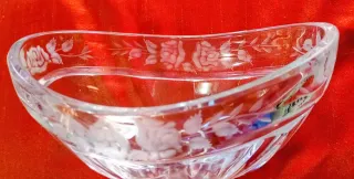 Coppa cristallo trasparente anni '50-'60