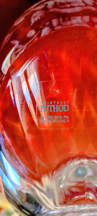 Coppa cristallo trasparente anni '50-'60